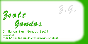 zsolt gondos business card
